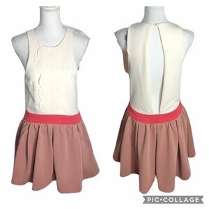 Three Floor Fit & Flare Scallop Front Dress NWT 8